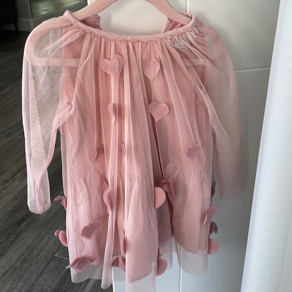 Stella McCartney Kids Other - Stella McCartney kids 3D hearts tulle dress